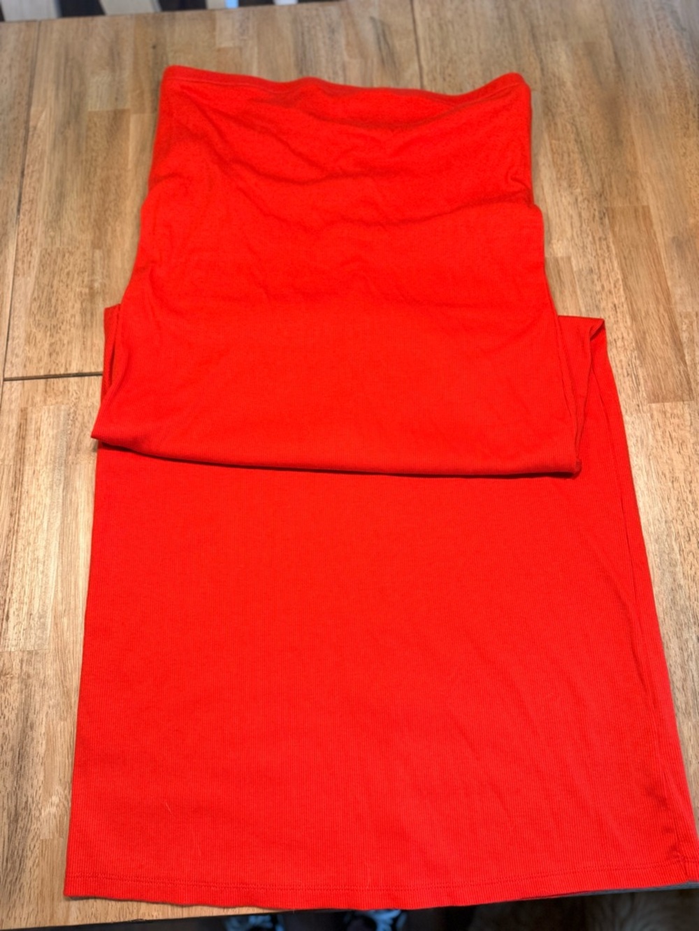 NWOT: a new day Bright Red Ribbed Tank Top